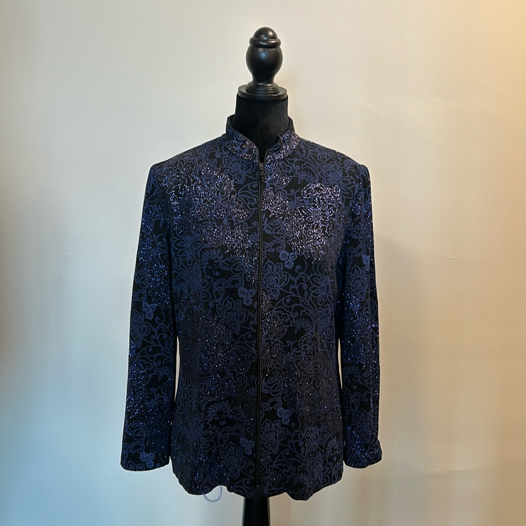 Alex Evenings Jacket With Beautiful Bead Work